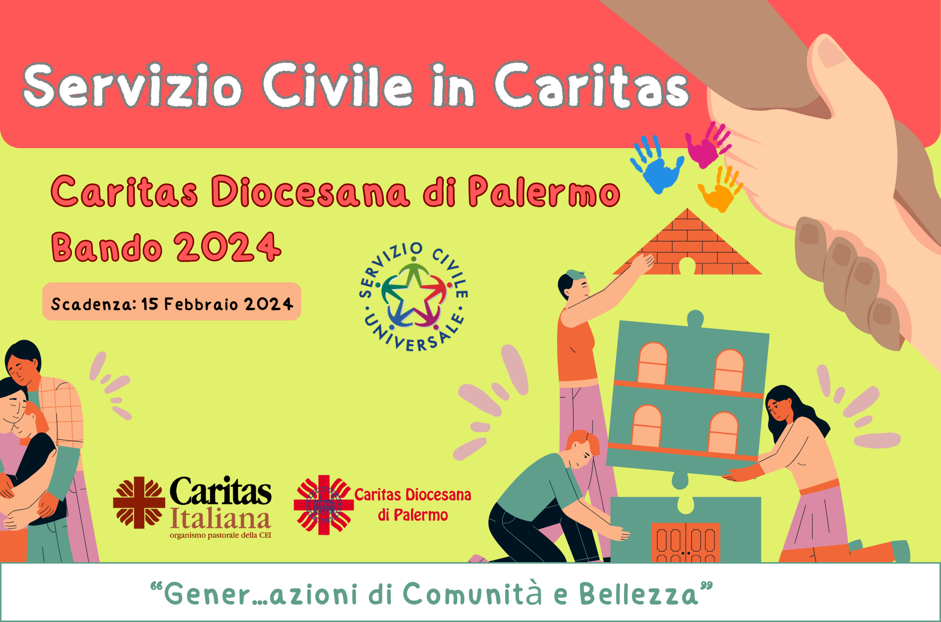 Progetti di servizio civile 2023 – 2024 Caritas Palermo